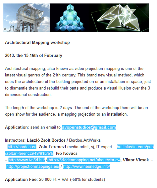 mapping workshop 2013 flyer